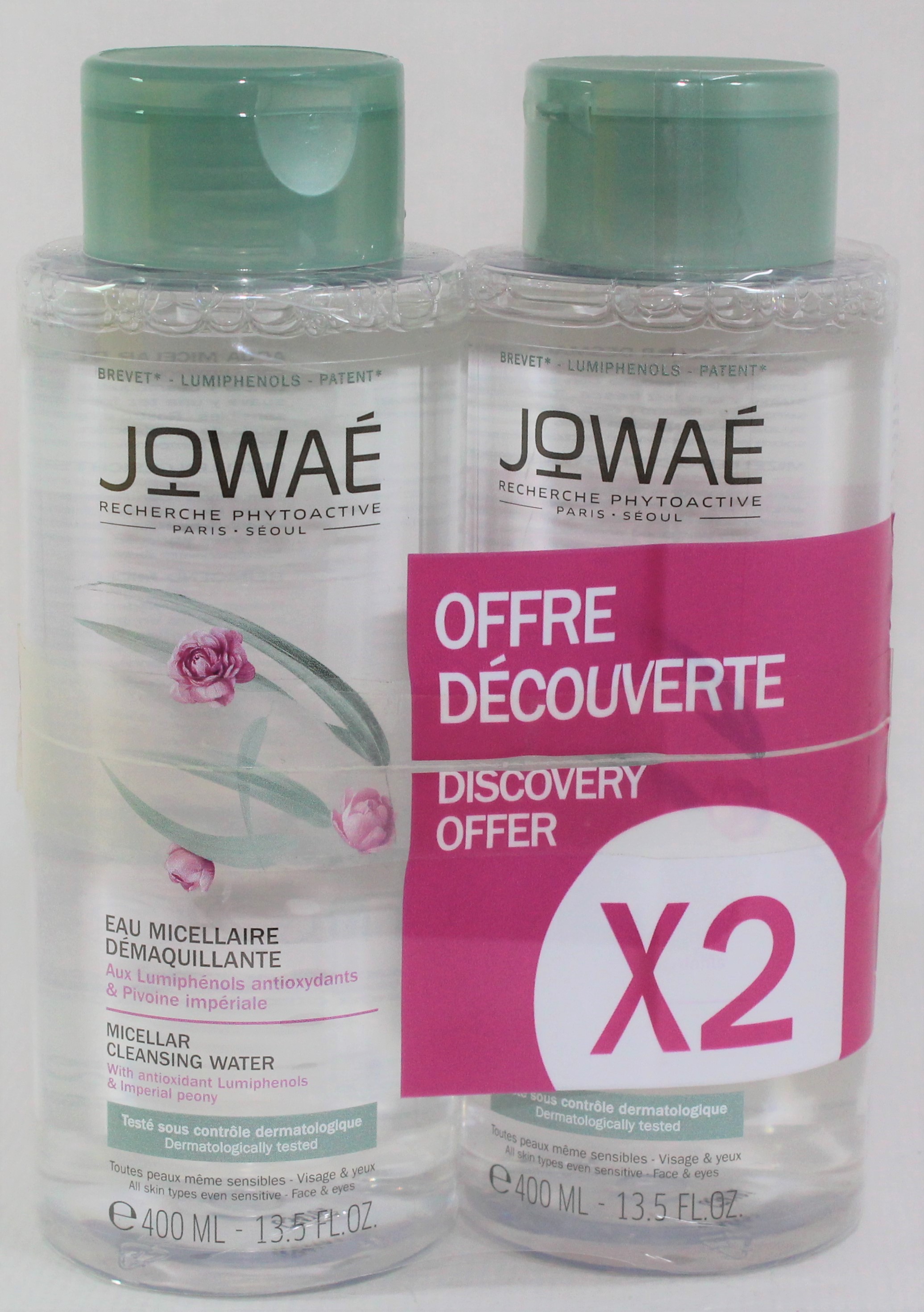 JOWAE DUPLO AGUA MICELAR DESMAQUILLANTE 2X400ML