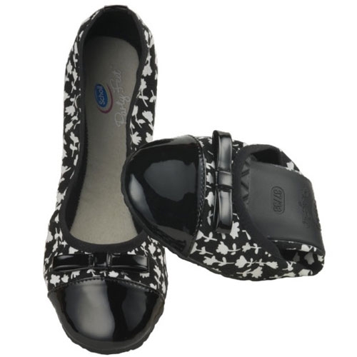 ZAPATO SCHOLL BAILARINA BLACK/WHITE 41-42