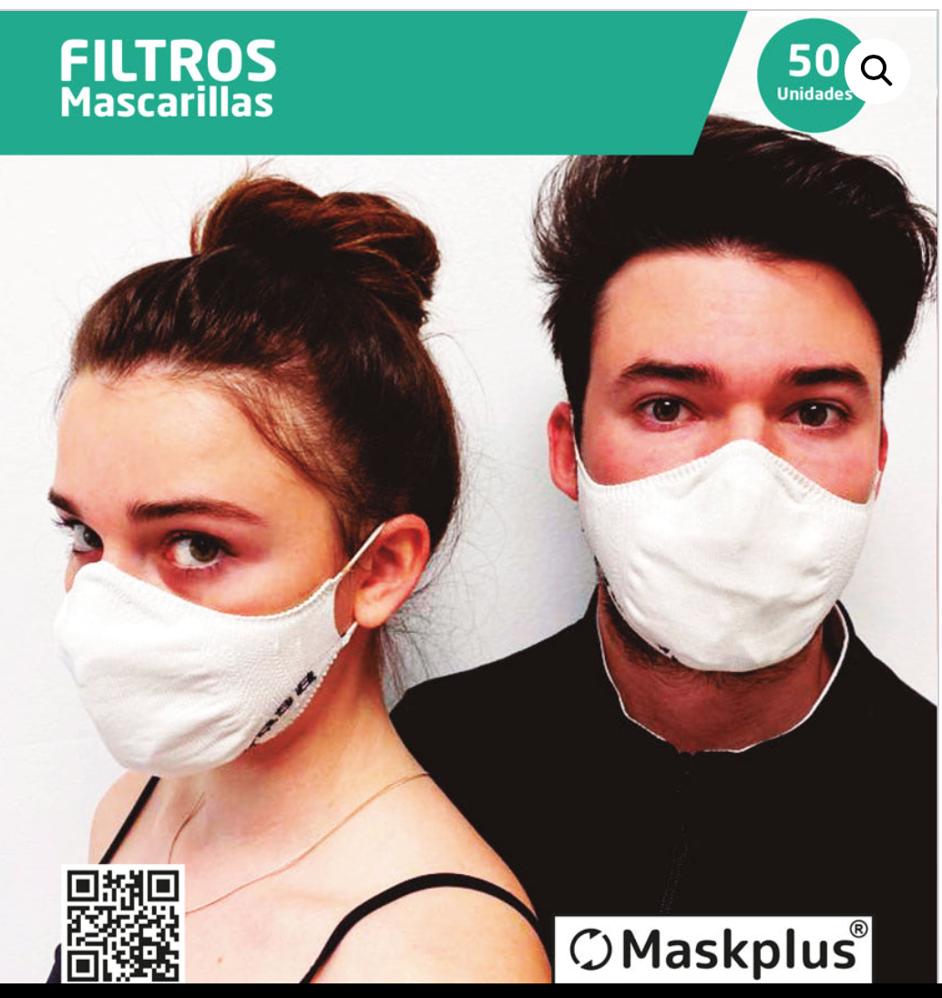 MASKPLUS FILTROS MASCARILLAS ADULTOS 50U