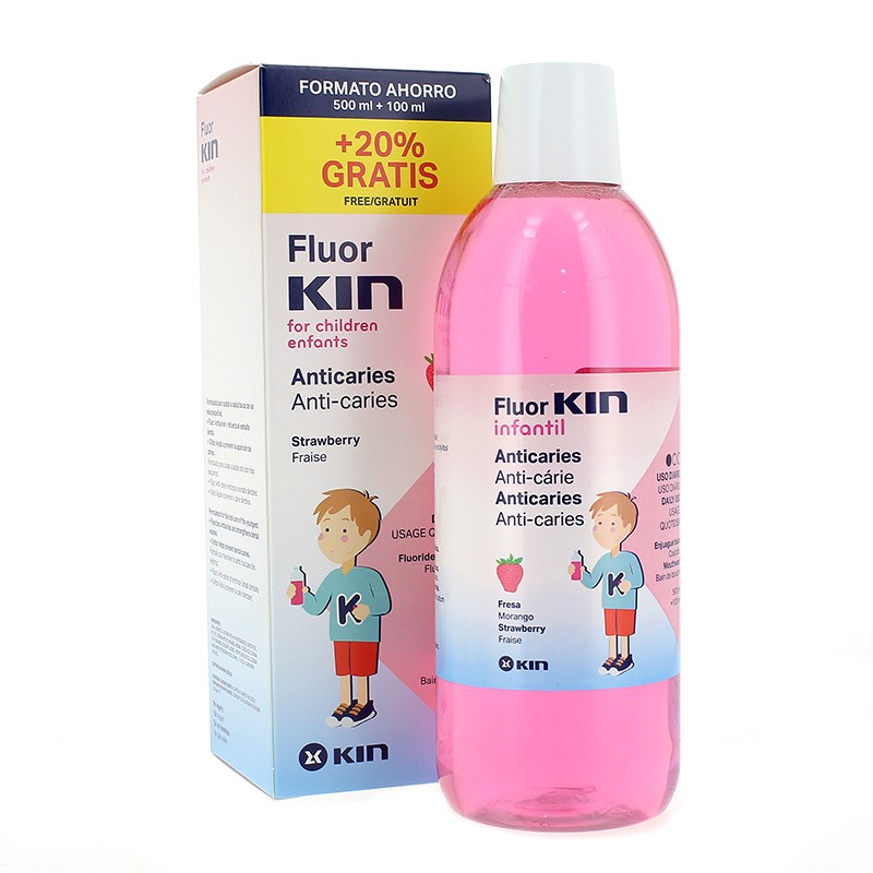 FLUOR KIN INFANTIL COLUTORIO 500 ML + 100 ML