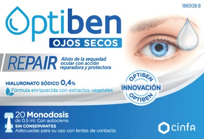 OPTIBEN OJOS SECOS REPAIR 20 MONODOSIS