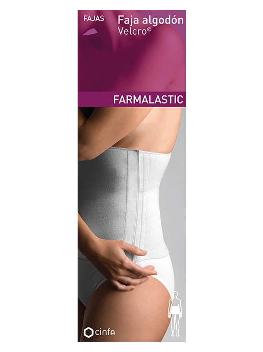 FARMALASTIC FAJA ALGODON VELCRO BLANCA T- 2