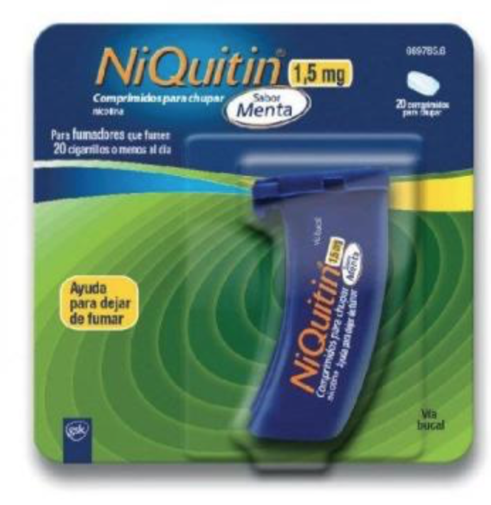 NIQUITIN 1,5 mg 20 COMPRIMIDOS PARA CHUPAR (SABOR MENTA)