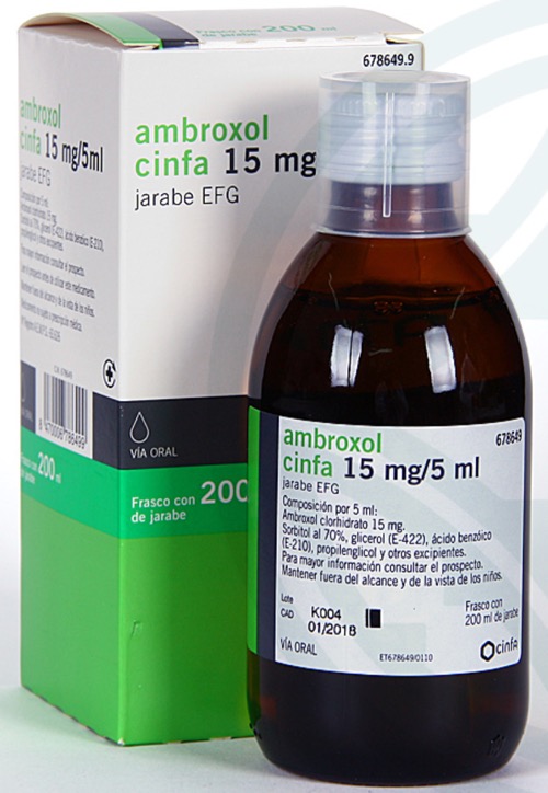 AMBROXOL CINFA EFG 3 MG/ML JARABE 1 FRASCO 200 ML