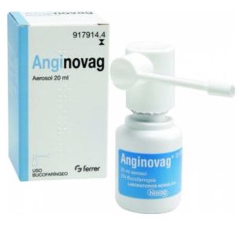 ANGINOVAG SOLUCION PARA PULVERIZACION BUCAL 1 FRASCO 20 ml