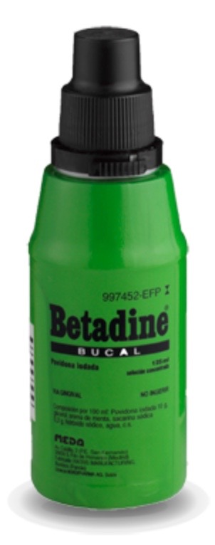 BETADINE BUCAL 100 MG/ML SOLUCION BUCAL 1 FRASCO 125 ML