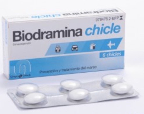 BIODRAMINA 20 MG 6 CHICLES MEDICAMENTOSOS