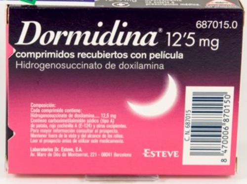DORMIDINA 12,5 MG 14 COMPRIMIDOS RECUBIERTOS