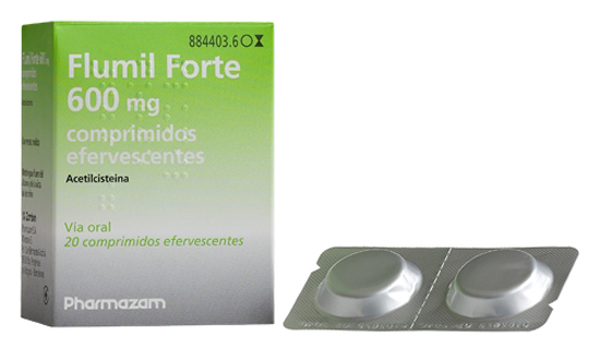 FLUIMUCIL FORTE 600 MG 20 COMPRIMIDOS EFERVESCENTES