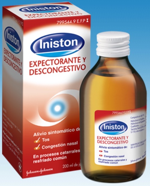 INISTON EXPECTORANTE Y DESCONGESTIVO JARABE 1 FRASCO 200 ML