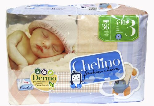 CHELINO PAÑAL INFANTIL FASHION & LOVE T-2 (3-6 KG), 28 PAÑALES