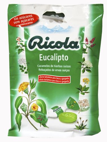 RICOLA CARAMELOS BOLSA S/AZ EUCALIPTO 70G