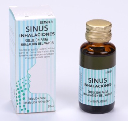 Sinus Inhalaciones (25 g; 12 g; 6 g; 1, 5 g; 1 g; 0, 12 g/ 100 ml) -  Solución para inhalación del vapor