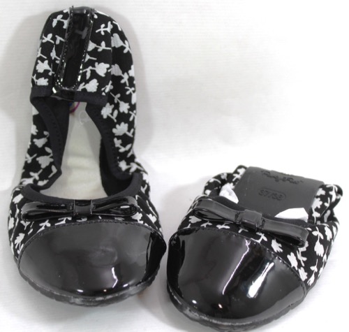 ZAPATO SCHOLL BAILARINA BLACK/WHITE